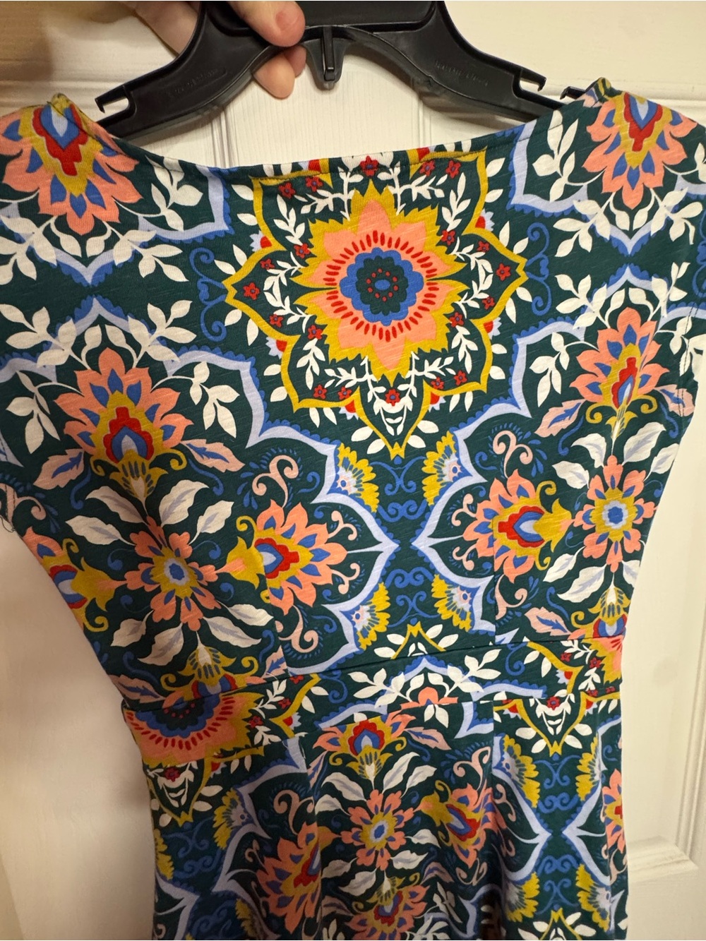 Boden Multicolor Floral Medallion Fit-&-Flare Midi Dress - Picture 4 of 9